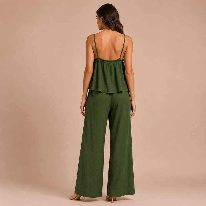 Elena - Set with Strappy Top and Palazzo Trousers