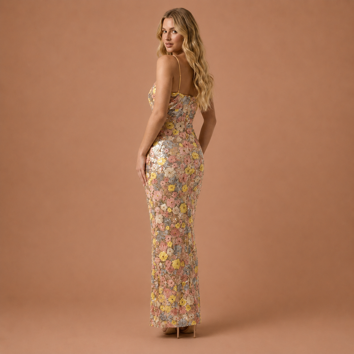 Kamila - Shimmering Floral Dress