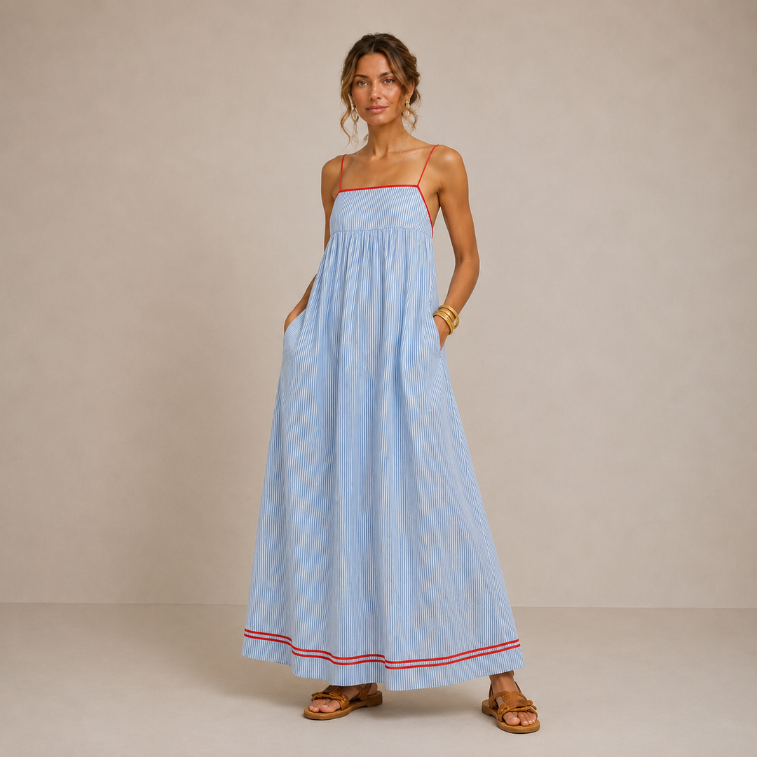 Marisa | Adjustable Strap Long Dress