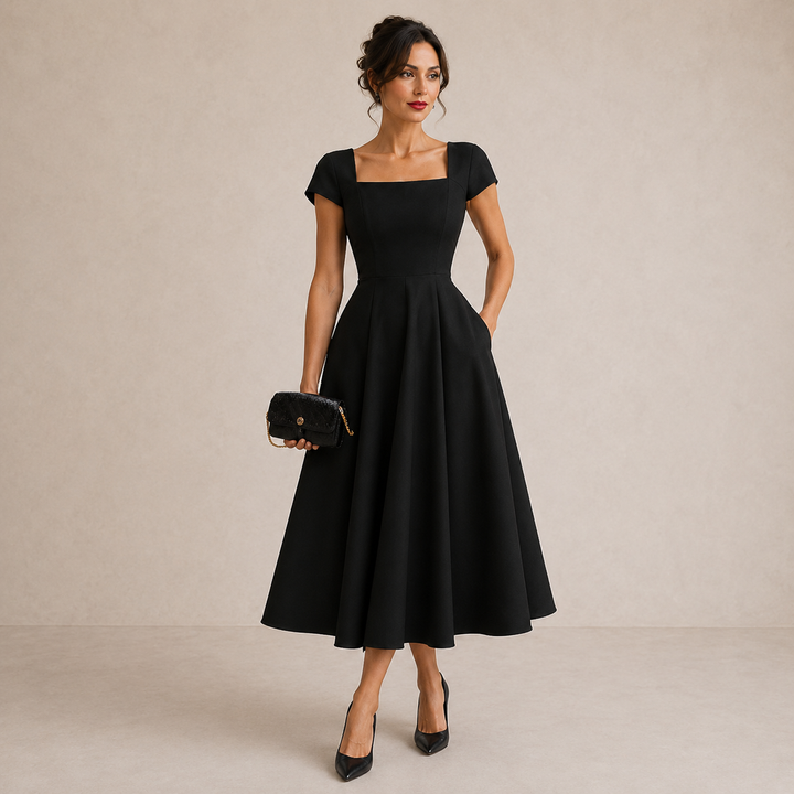 Favia | Floral Midi Dress