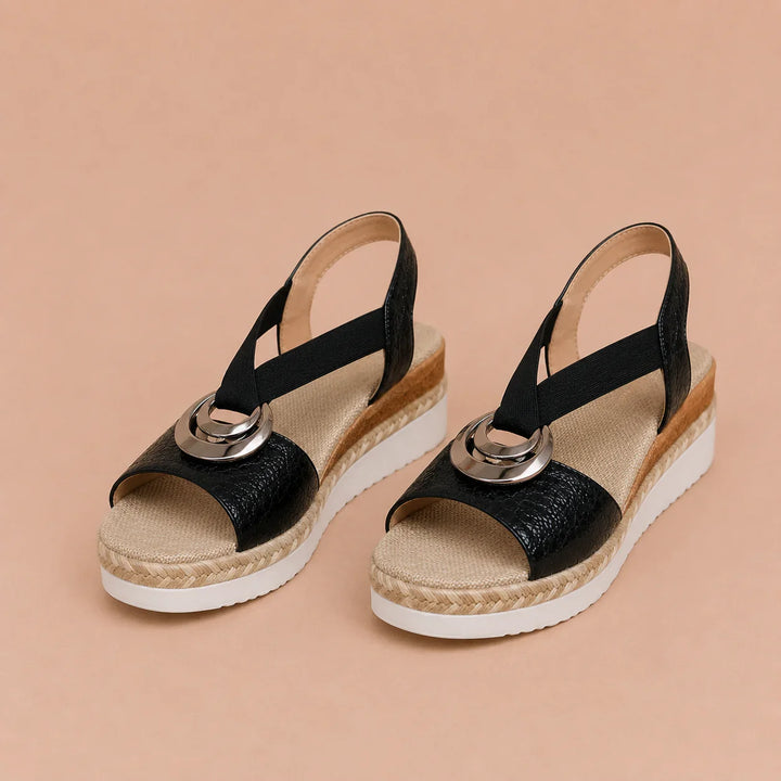 Comfortable Ergonomic Sandals with Elevated Heel