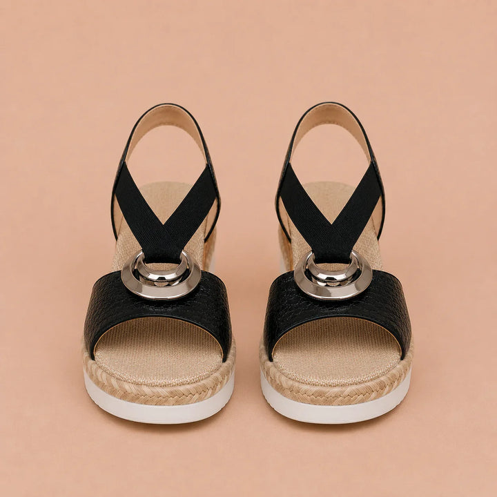 Comfortable Ergonomic Sandals with Elevated Heel