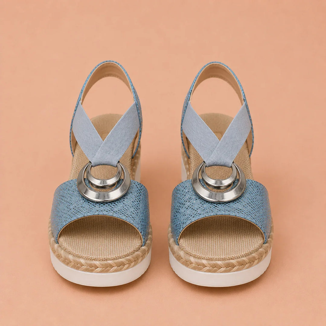 Comfortable Ergonomic Sandals with Elevated Heel