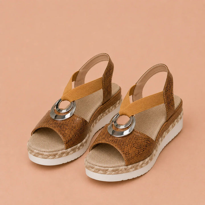 Comfortable Ergonomic Sandals with Elevated Heel