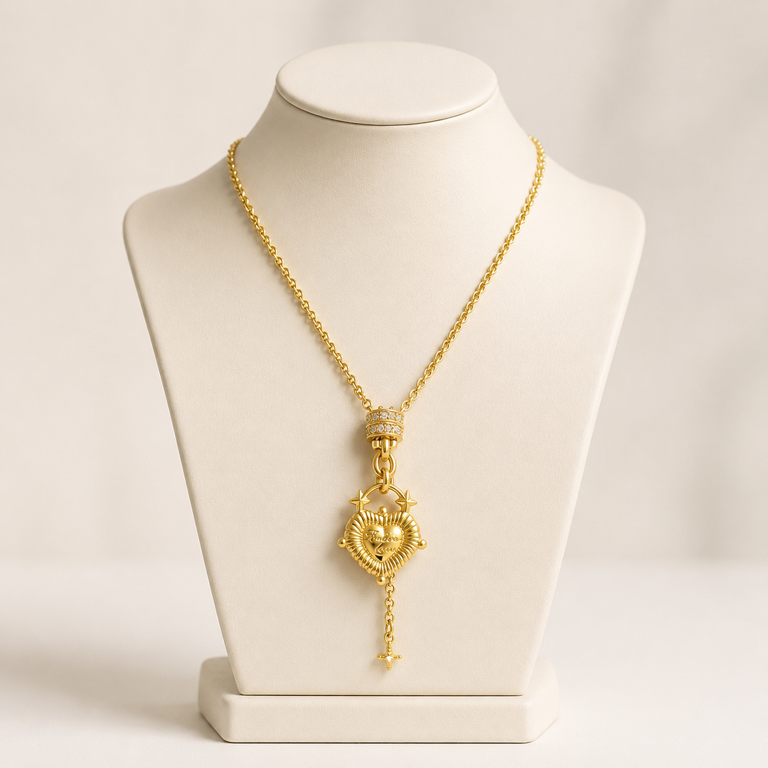 Necklace with Golden Heart