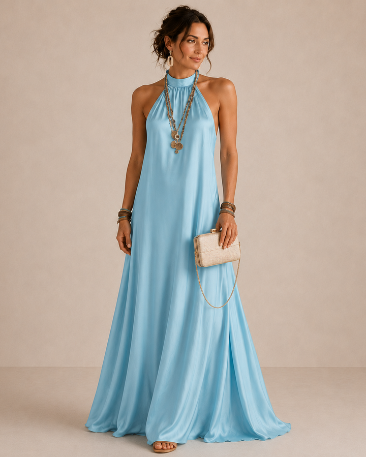 Matilda | Maxi Dress Featuring a Neck Tie