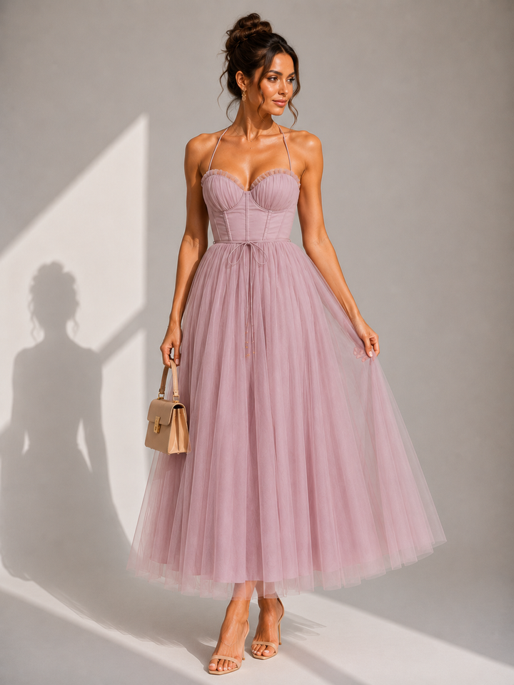 Gina | Waist-Defined Midi Dress