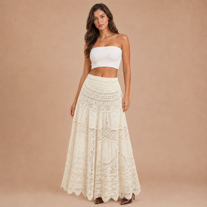 Midi Lace Skirt