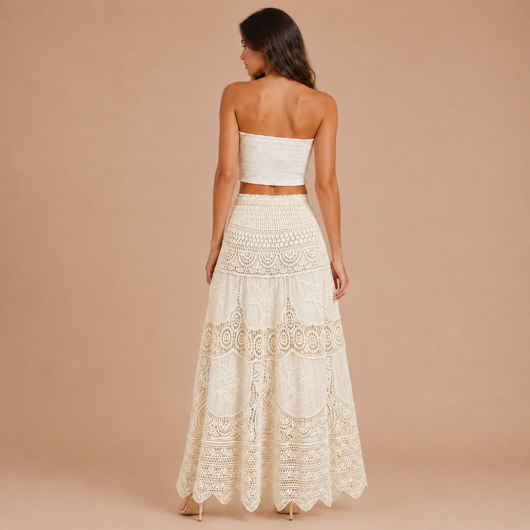 Midi Lace Skirt