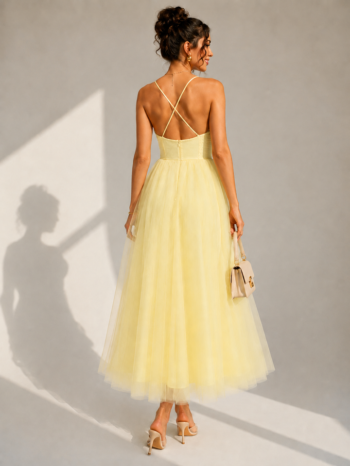 Gina | Waist-Defined Midi Dress