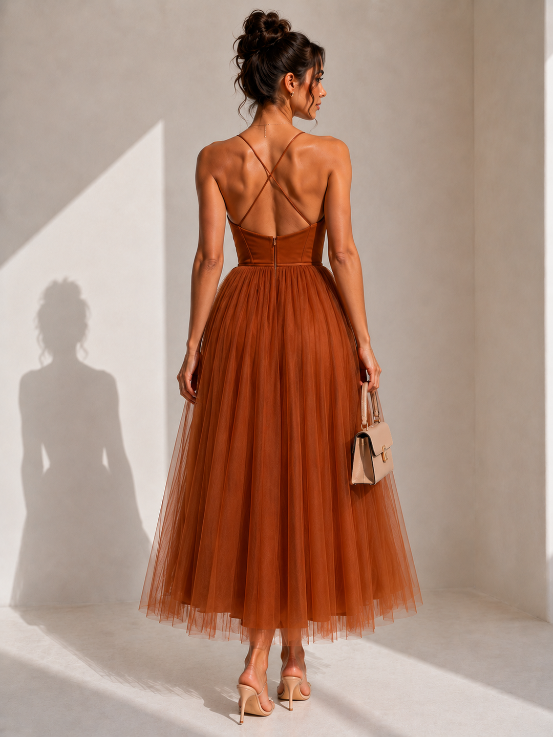 Gina | Waist-Defined Midi Dress