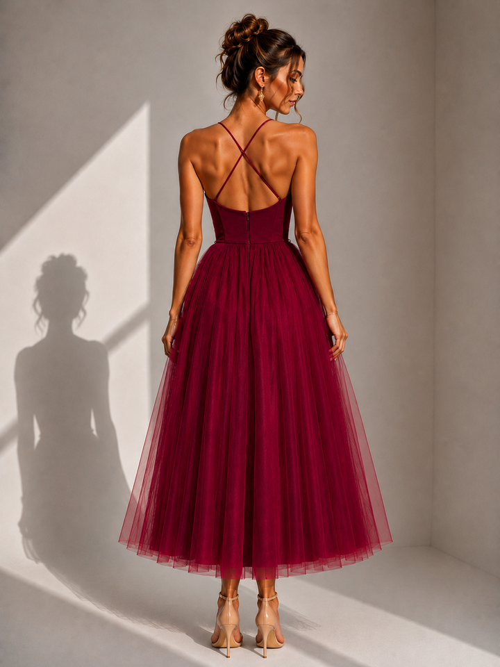 Gina | Waist-Defined Midi Dress