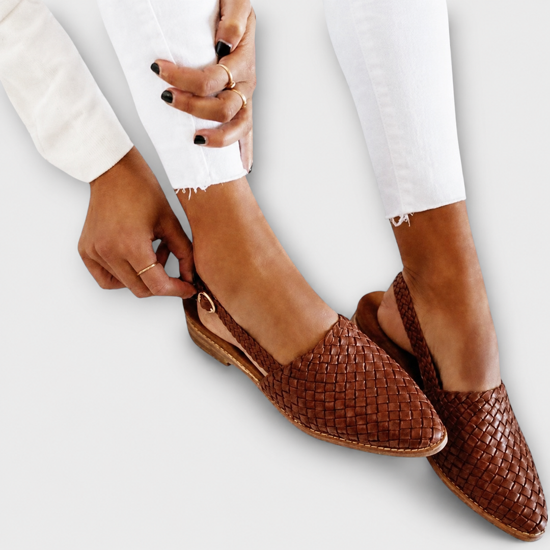 Open-Back Knitted Moccasins