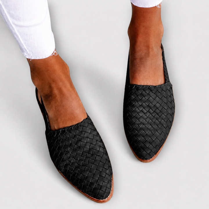 Open-Back Knitted Moccasins