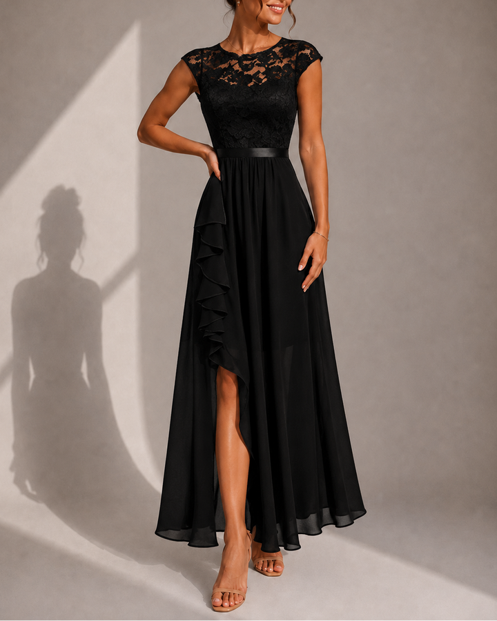 Justína | Ruffled A-Line Maxi Dress