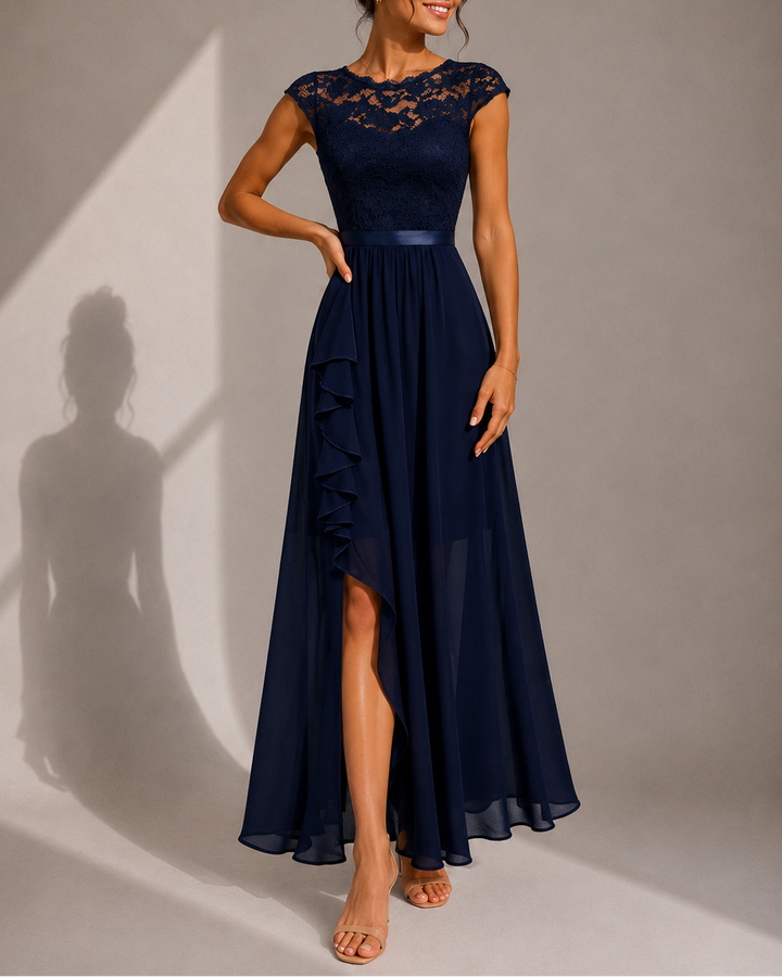 Justína | Ruffled A-Line Maxi Dress