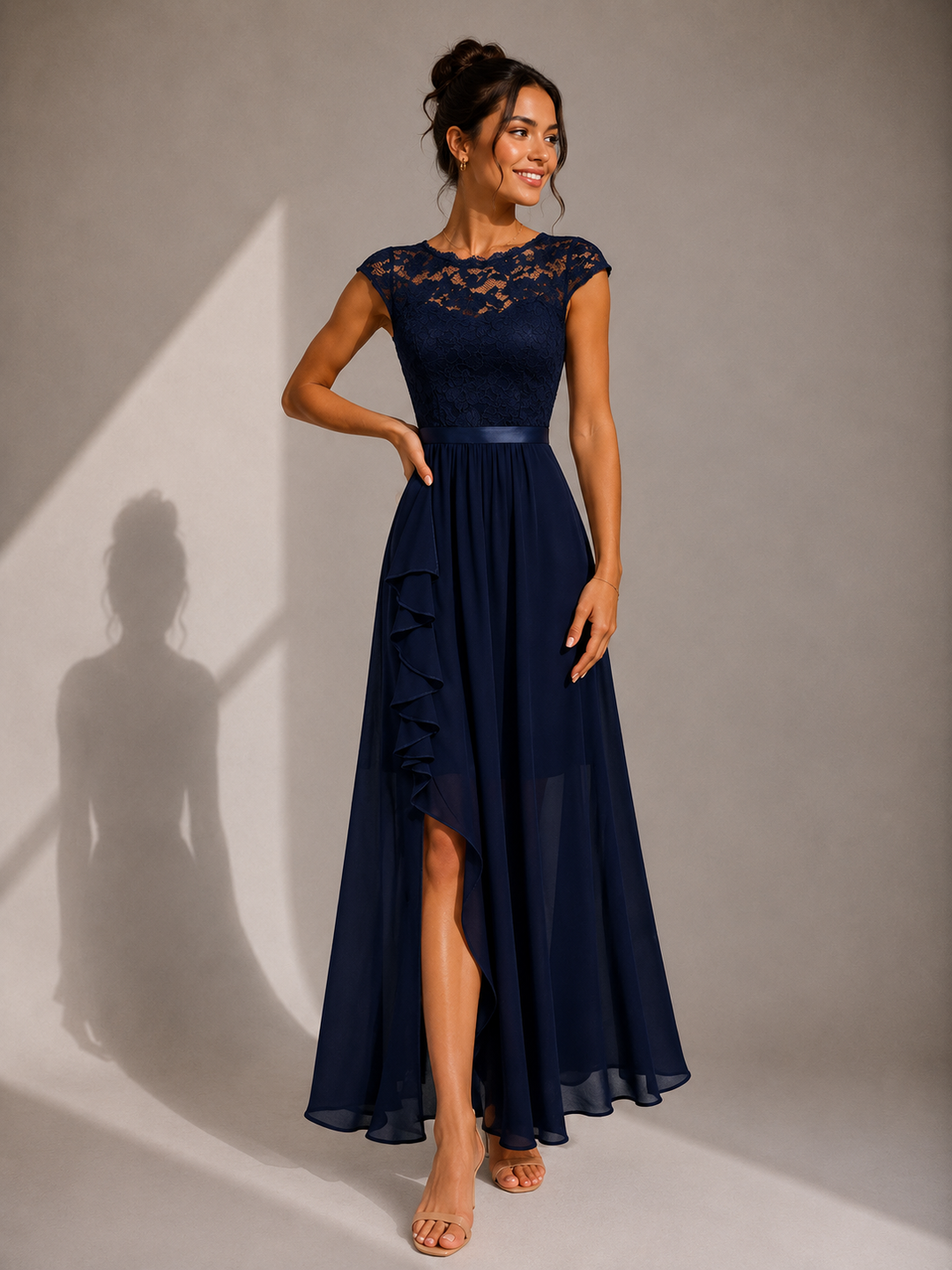 Alicia | Elegant Long Lace Corset Gown