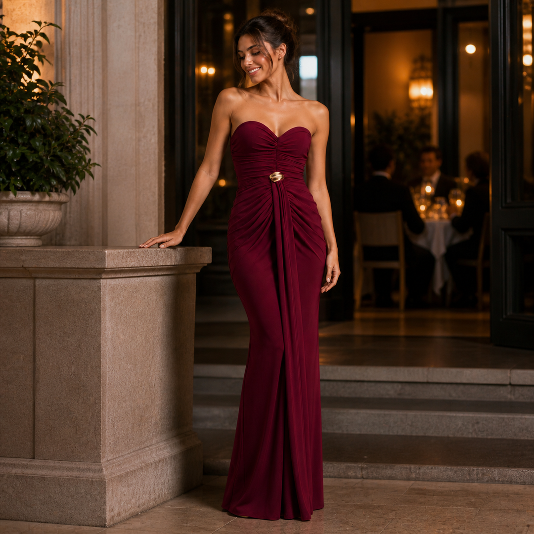 Alejandra – Elegant dress with stunning front detail