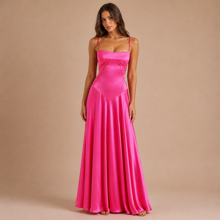 Chloe – Long Dress with Flowing Line