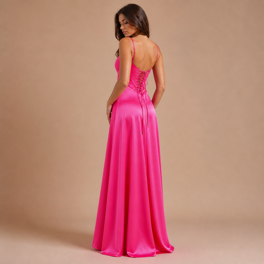 Chloe – Long Dress with Flowing Line