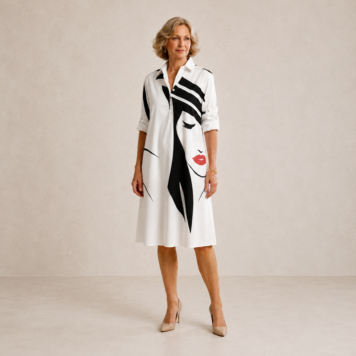 Melania | Floral Midi Dress