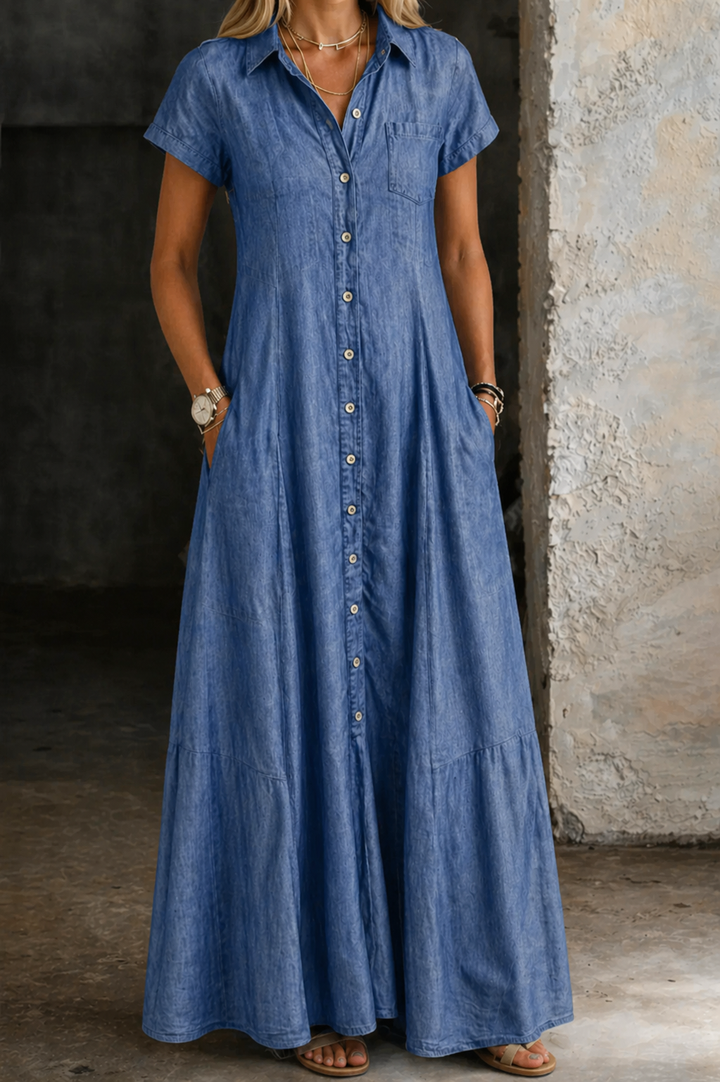 Eliza - Maxi Denim Dress