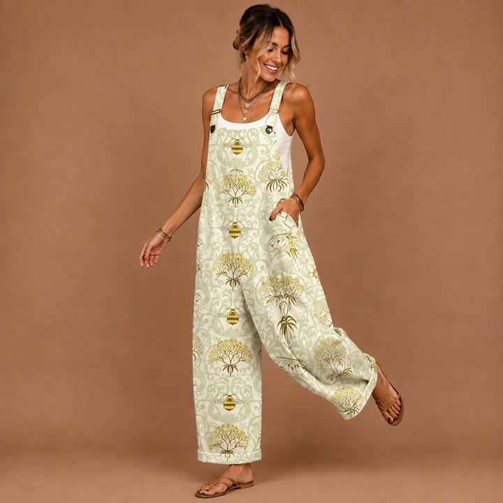 Casual Women's Dungarees with Playful Design