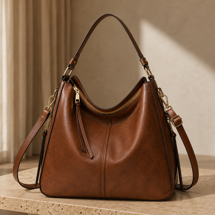 Sof - Luxury Leather Anti-Theft Hobo Bag