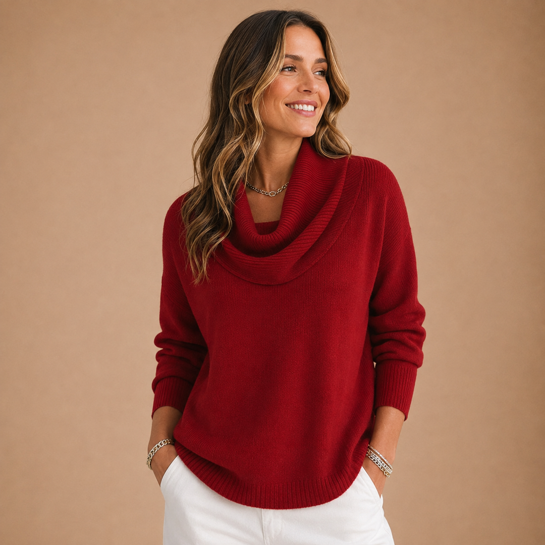 Euphoria - Sweater with Collar and Soft Touch for Elegant Comfort