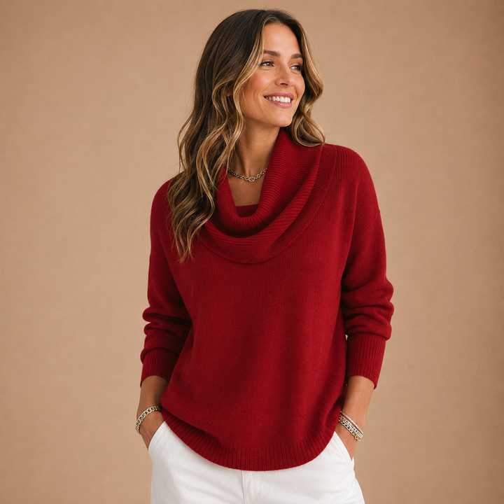 Euphoria - Sweater with Collar and Soft Touch for Elegant Comfort