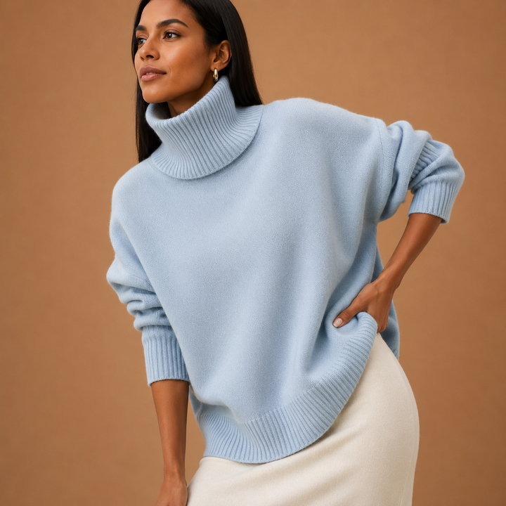 Katrielle - Comfortable High Neck Sweater