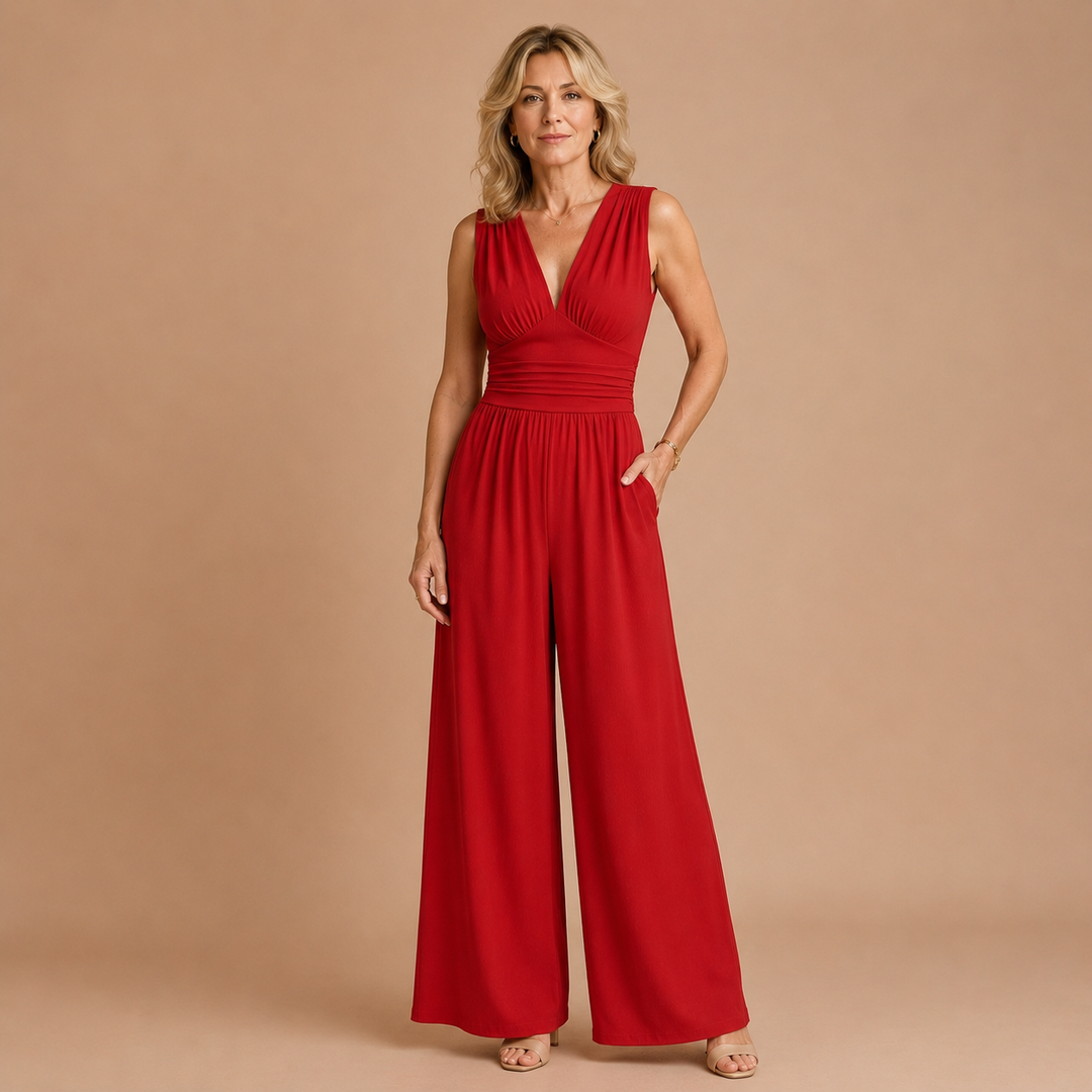 Leonor - Elegant Sleeveless Jumpsuit with Wide Legs