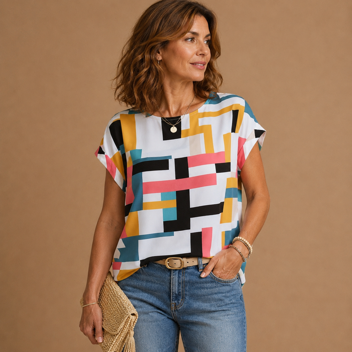 Monica - Short Sleeve Blouse