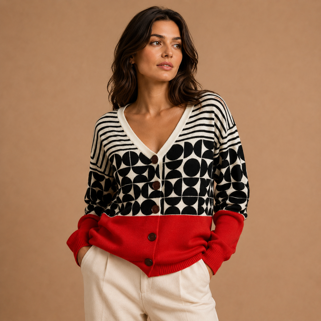 Magdalene | Comfortable Knitted Scarf with Buttons