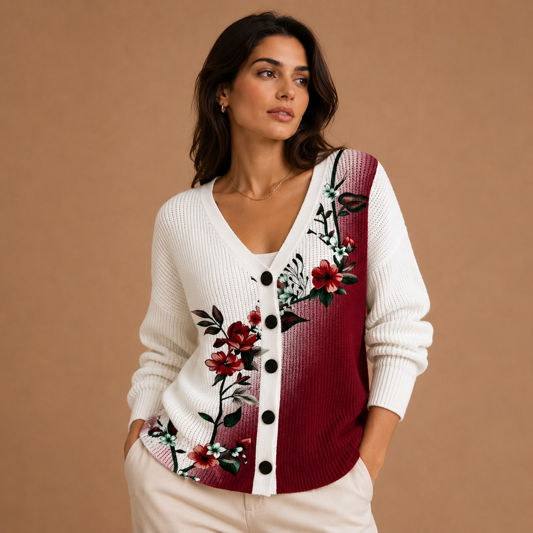 Ida | Comfortable Knitted Scarf with Buttons