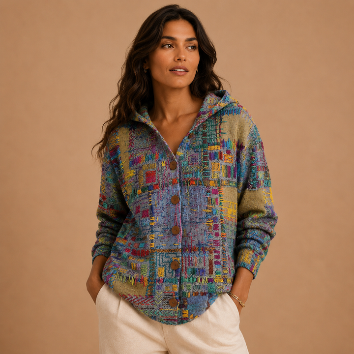 Charlotte | Comfortable Knitted Cardigan with Hood