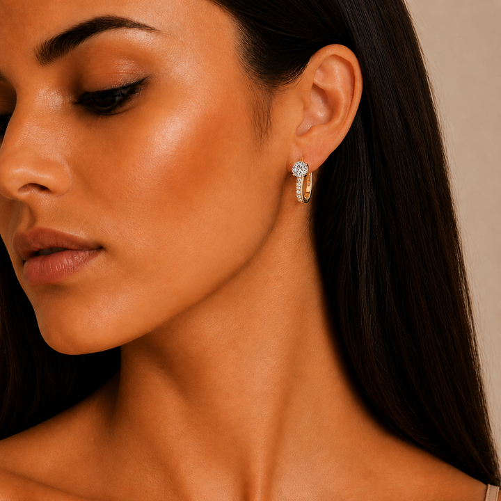 Gold Huggie Earrings