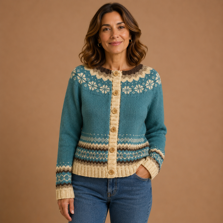 Cassandra | Knitted Cardigan in Vintage Style