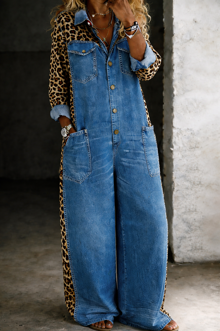Ariana - Denim Jumpsuit One-Piece