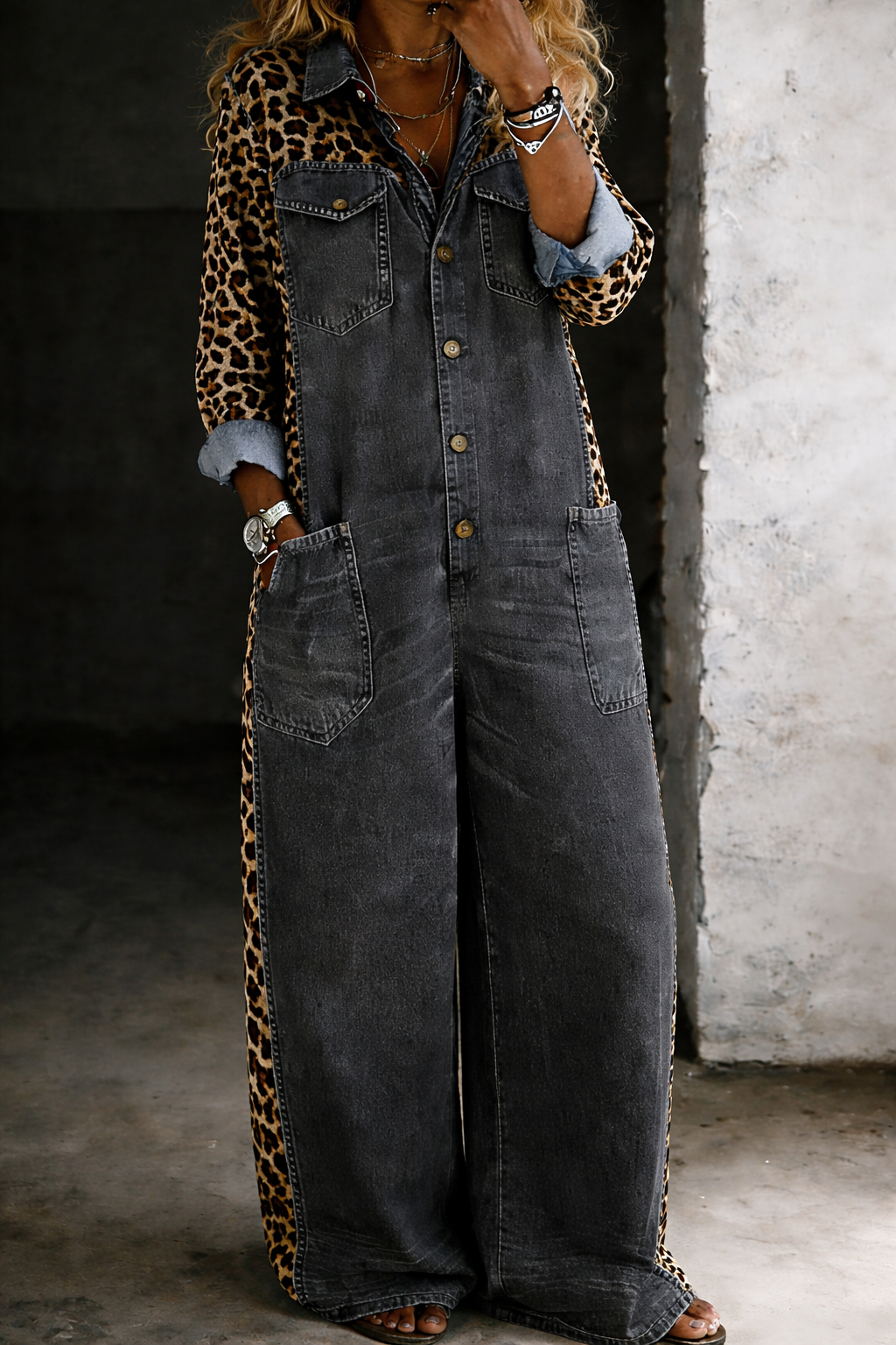 Ariana - Denim Jumpsuit One-Piece