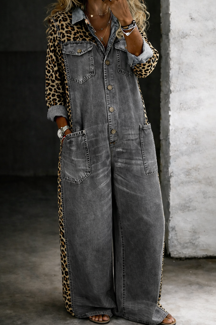 Ariana - Denim Jumpsuit One-Piece