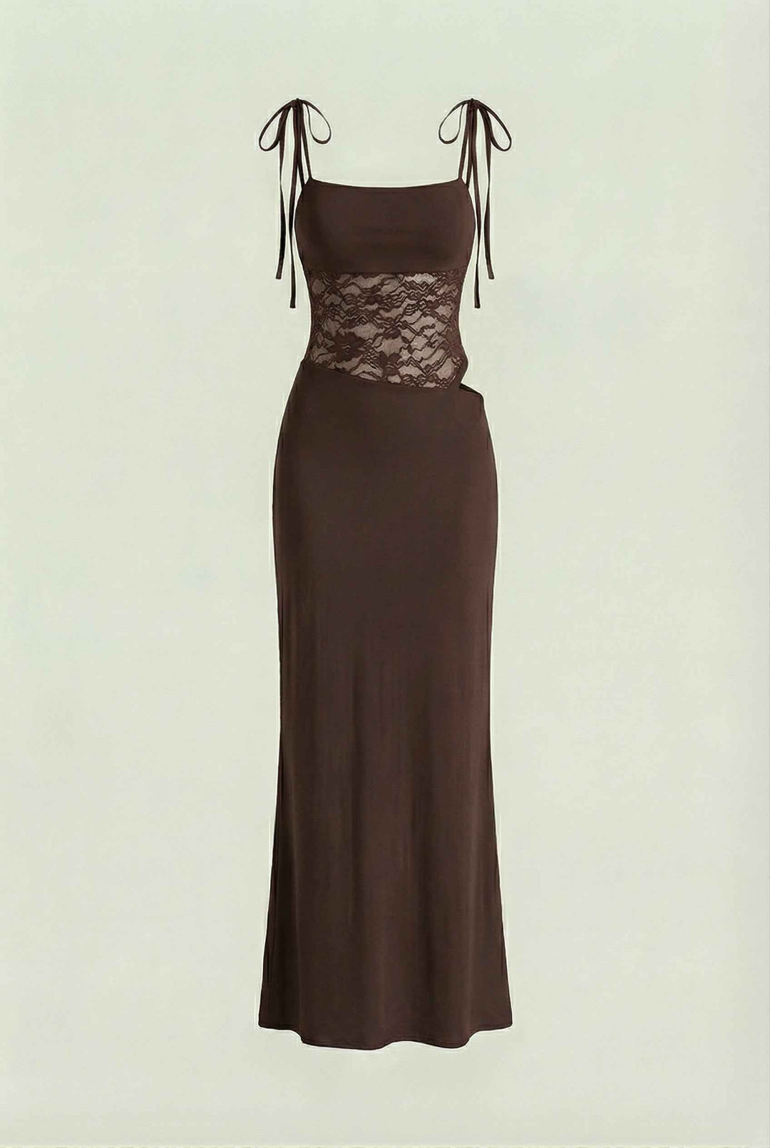 Lujza | Maxi Dress in Rich Chocolate Brown