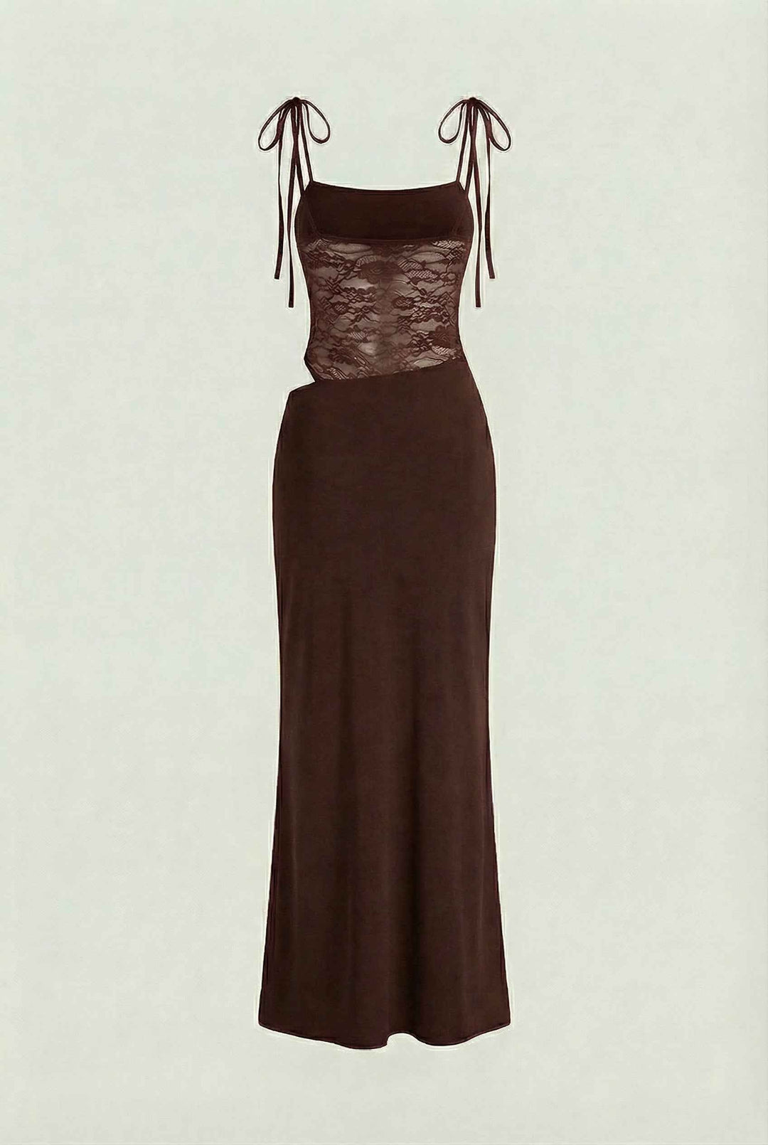 Lujza | Maxi Dress in Rich Chocolate Brown