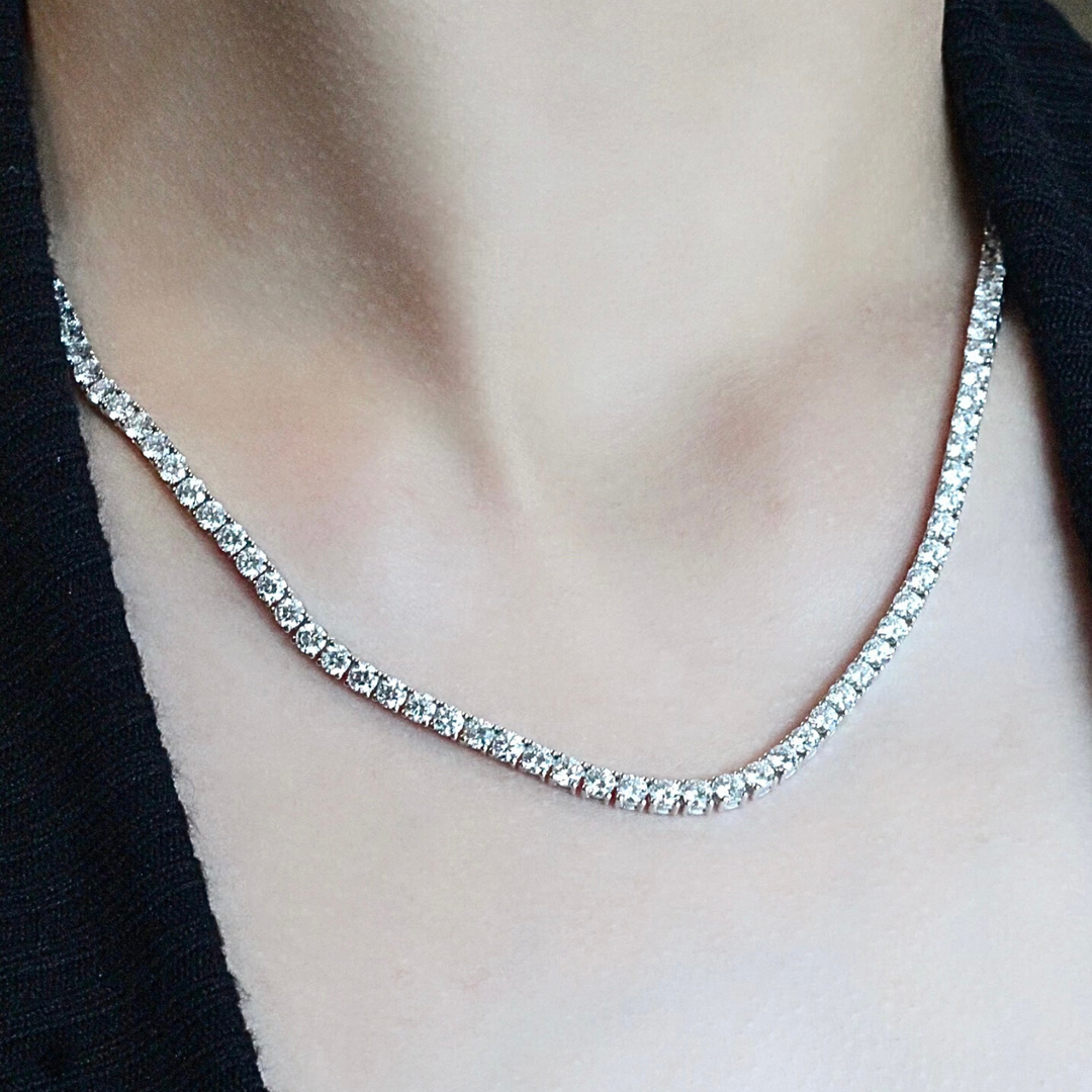 Gold Tennis Necklace