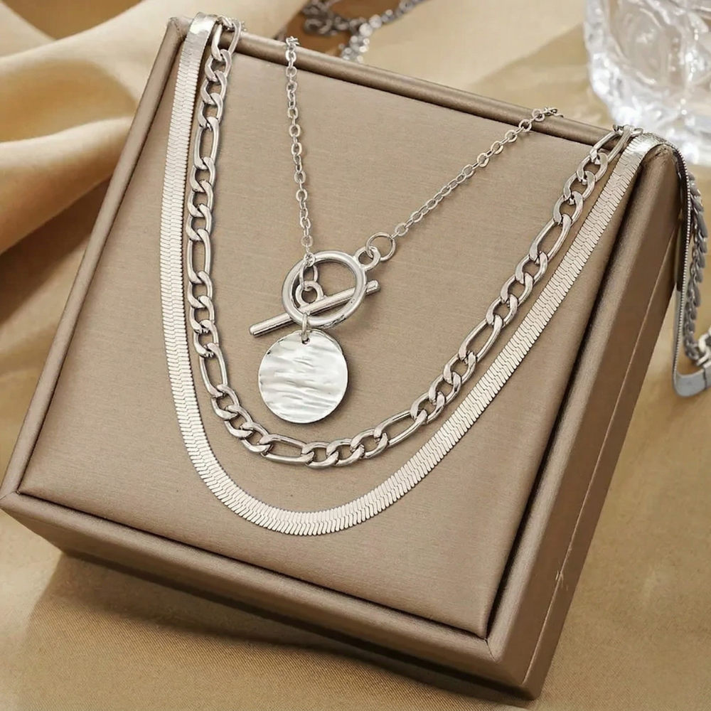 Savira Textured Necklace | Gold