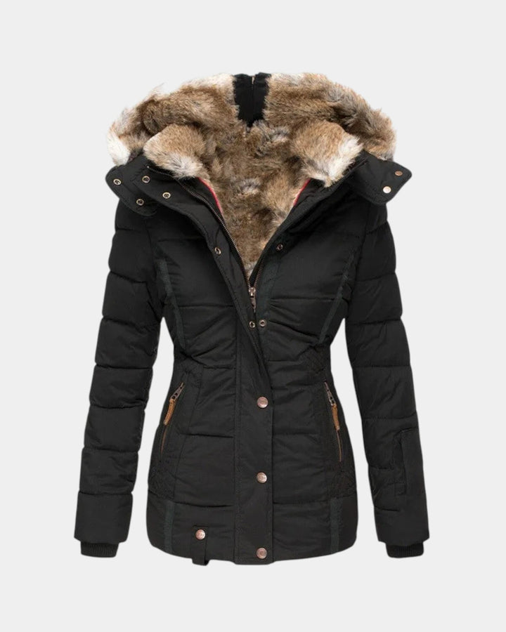 Detachable Hooded Quilted Winter Coat