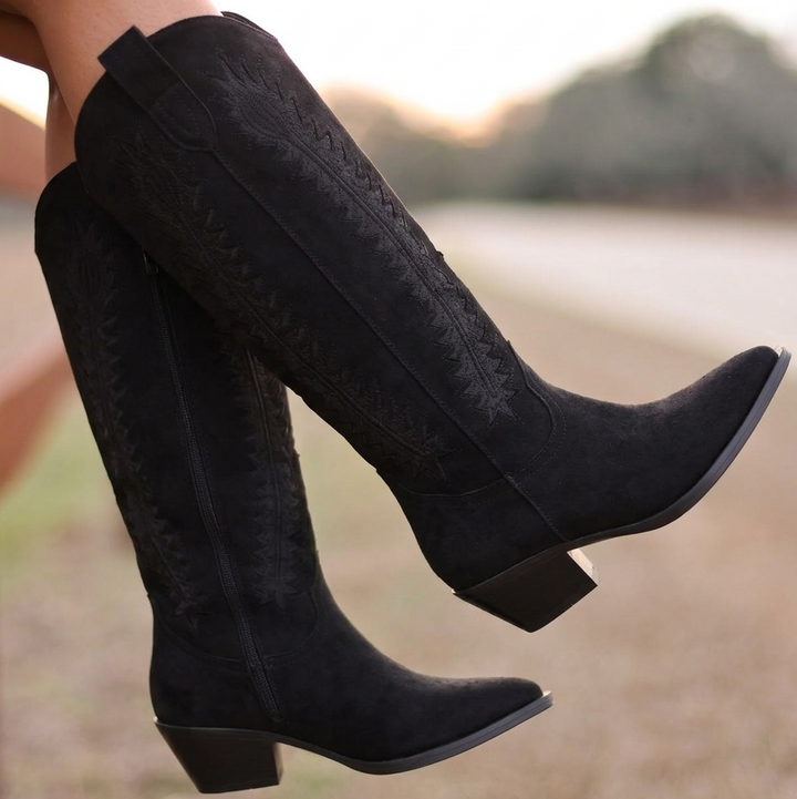 Embroidered Western Boots