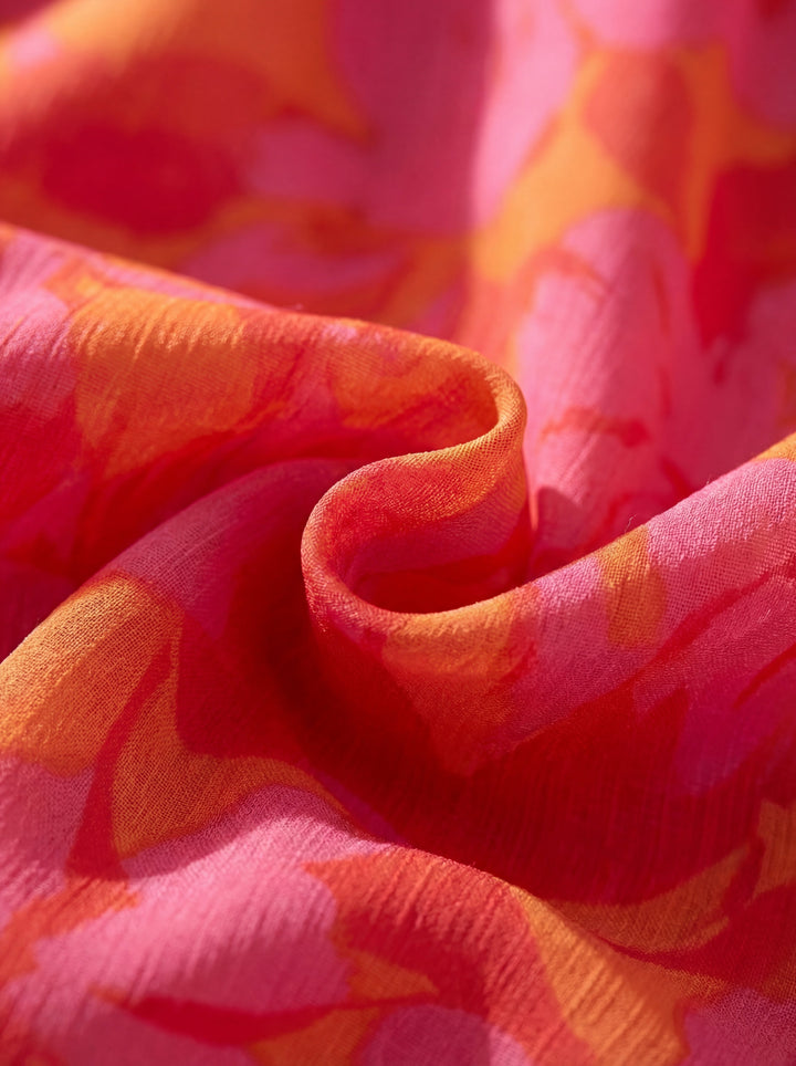 Ružena | Maxi Dress in Pink and Orange