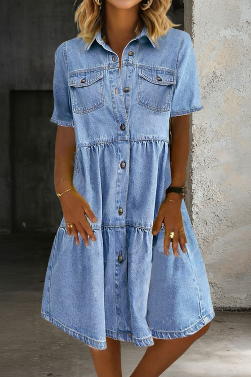 Sofia - Chic Casual Denim Dress