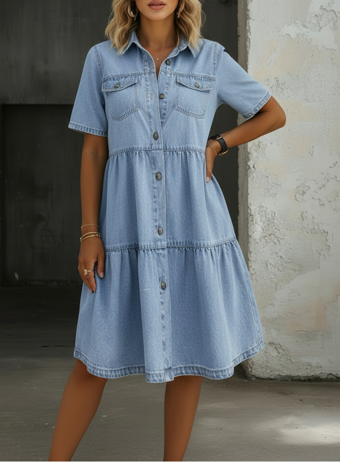 Sofia - Chic Casual Denim Dress